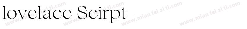 lovelace Scirpt字体转换